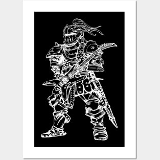 SEEMBO Knight Playing Guitar Guitarist Musician Music Band Posters and Art